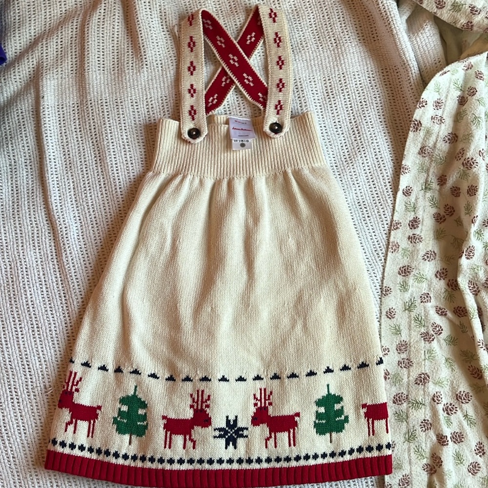Hanna Andersson Christmas sweater dress